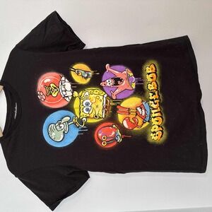 2021 SpongeBob Graffiti Airbrushed Styled Shirt Size‎ Medium Patrick Squidward